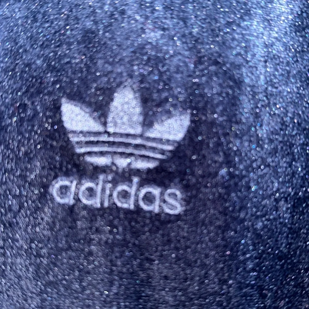 Velvet dark blue adidas women’s jacket  size large. Only warn 1. - Picture 2 of 10
